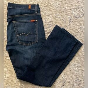 7 For all Mankind Cotton blend blue denim jeans Size 36W x 30L
